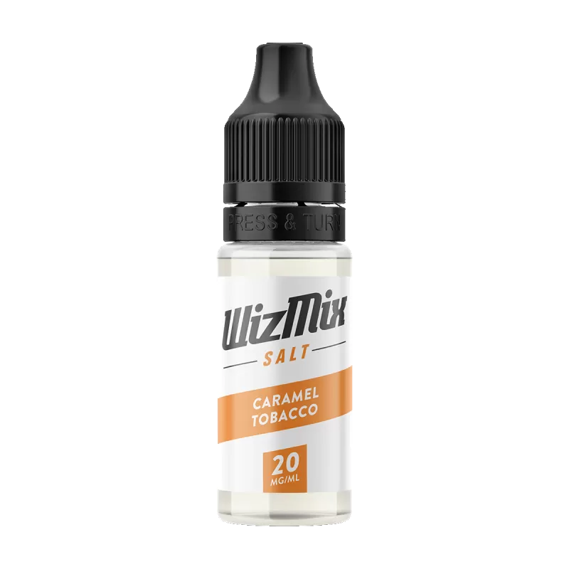 Wizmix Salt Caramel Tobacco - 10ml - 20mg - Vape Product (4449E3) - Image 2