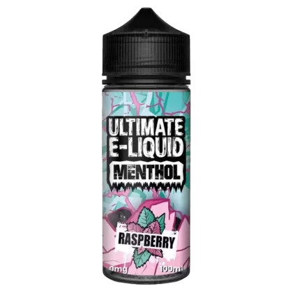 RASPBERRY E LIQUID BY ULTIMATE E-LIQUID – MENTHOL 100ML 70VG