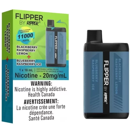 Flipper by Ripper 11K Disposable Vape – Blueberry Raspberry Ice & Blackberry Raspberry Lemon