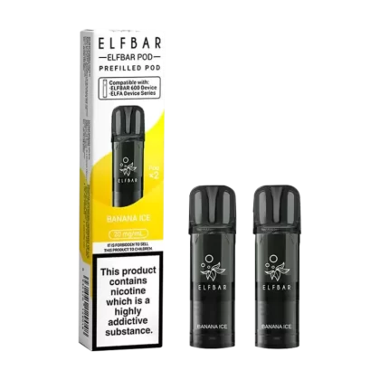 Banana Ice Elfbar 600 Pods - Ecigwizard