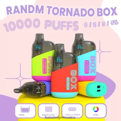 Fumot Tornado Caja de 10000 vape pods desechables – 20 ml (1 pieza) aplastamiento de bingo H0XPTX363 Fumot Sabores - Fumotvapemexico