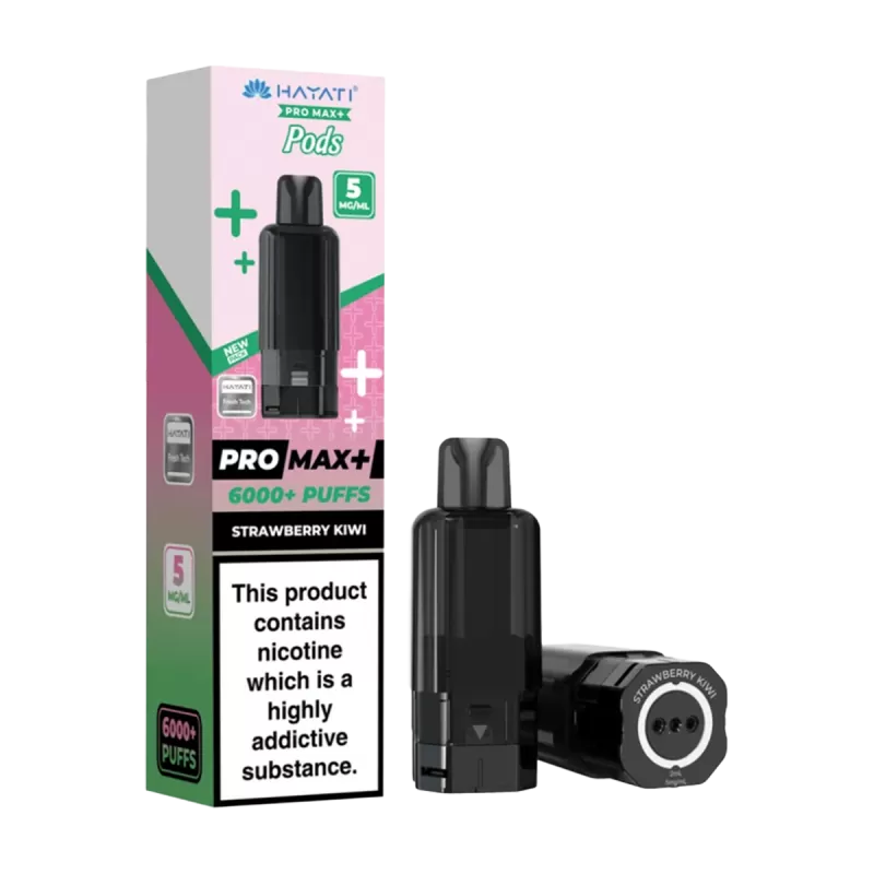 Strawberry Kiwi Hayati Pro Max+ Refill Pack - 5mg - Vape Product - Image 2