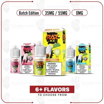 Pod Juice RX Raz Tobacco Free Nicotine Batch Edition 30ml Salt E-Juice - Thevapersworld