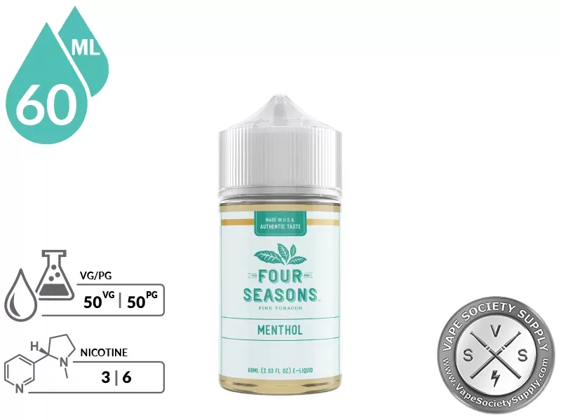 Menthol By Four Seasons E-Liquid 60ml - Image 2