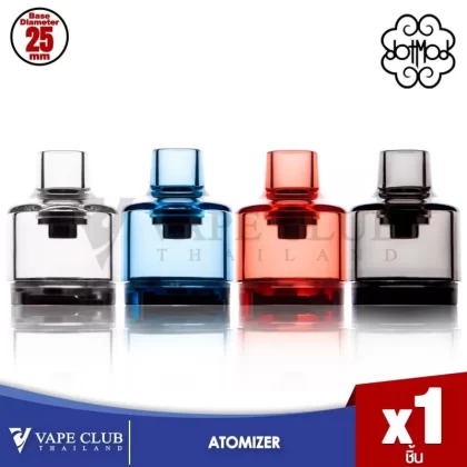 DOTMOD DOTTANK 25MM REPLACEMENT TANK (Only Tank) - Black, Red (69DDD5)