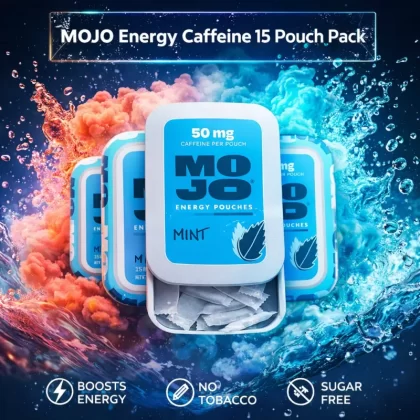 MOJO Energy Caffeine 15 Pouch Pack - Blue Raspberry