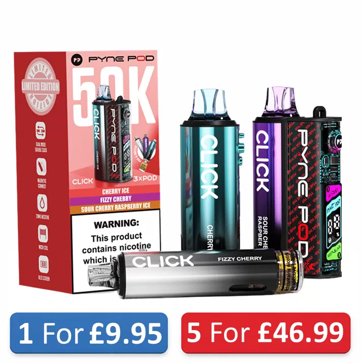 Pyne Pod Click 50K Prefilled Pod Kit 20mg – 50K Puffs - Vapestorm Co