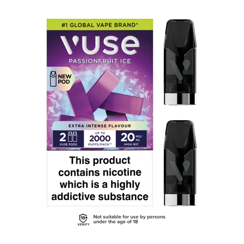 Passion Fruit Ice Vuse Pro Pods - 20mg - Vape Product