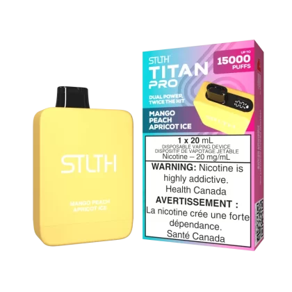 STLTH TITAN PRO - Mango Peach Apricot Ice - 20 mg/mL (wholeseller) - Excise ON, 20 mg/mL (wholeseller) - Excise YT
