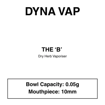 DynaVap – The “B” Dry Herb Vaporiser - Black