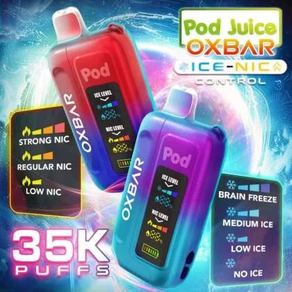OXBAR x Pod Juice ICE-NIC 35K - Strawberry Shortcake - Skullvaping