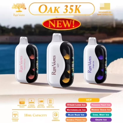 Assembled in USA | Ripe Vapes OAK 35K Disposable Device