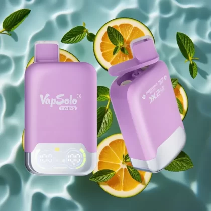 Vapsolo Twins 20000 Puffs Disposable Vape – Passion Fruit Mojito & Triple Mint, 40ml E-Liquid, Type-C Charging, 20mg/50mg Nicotine Strength - Bangvapeaustralia