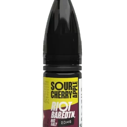 RIOT BLCK EDTN SOUR CHERRY APPLE 10ML NIC SALT E-LIQUID