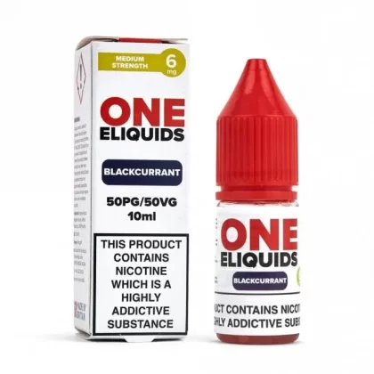 One E Liquids Blackcurrant E Liquid – 50/50 Series (10ml)