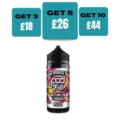 Seriously Pod Fill 100ml E-liquids - Cherry Twist / No