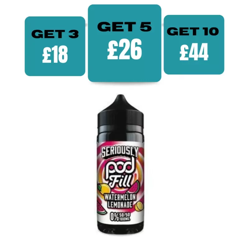 Seriously Pod Fill 100ml E-liquids - Cherry Twist / No