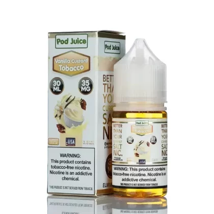 Pod Juice Salt - Vanilla Custard Tobacco - 30ml (DISCONTINUED) - 55mg