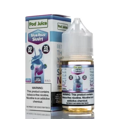 Pod Juice Salt - Blue Razz Slushy - 30ml