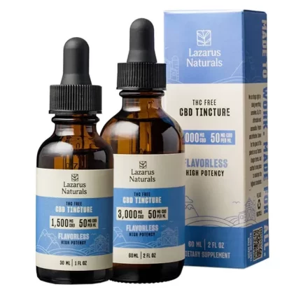 CBD Isolate Tincture – Flavorless – Lazarus Naturals