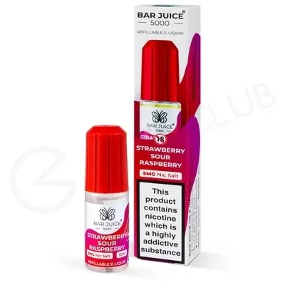 Strawberry Sour Raspberry Nic Salt E-Liquid by Bar Juice 5000 - Ecigpremium