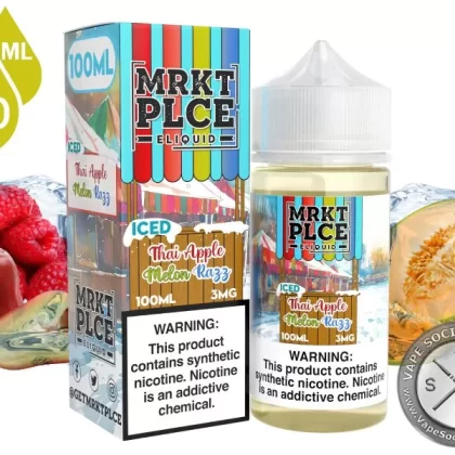 Iced Thai Apple Melon Razz by MRKT PLCE 100ml - Vape Product, Vape Product