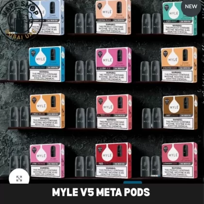 Myle V5 Meta Pods in Dubai UAE - Blueberry Lemon, Empty pod