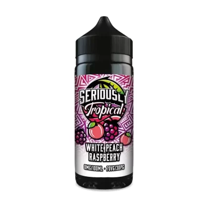 Seriously Tropical White Peach Raspberry