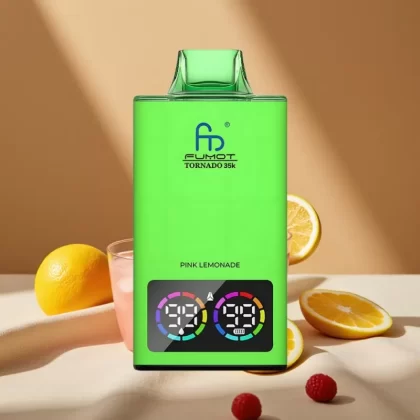 Fumot Tornado 35K Dual Mesh RGB Disposable Vape Pink Lemonade