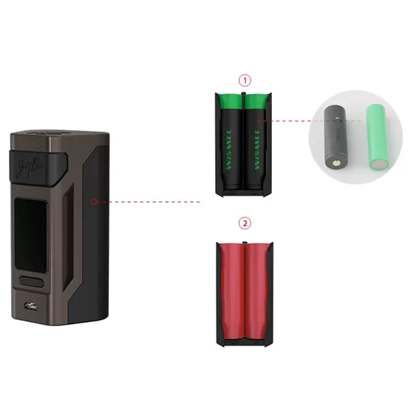 Wismec Reuleaux RX2 20700 200W TC Box Mod - Green / U.S.A. Warehouse (Only ship to USA) - Image 2