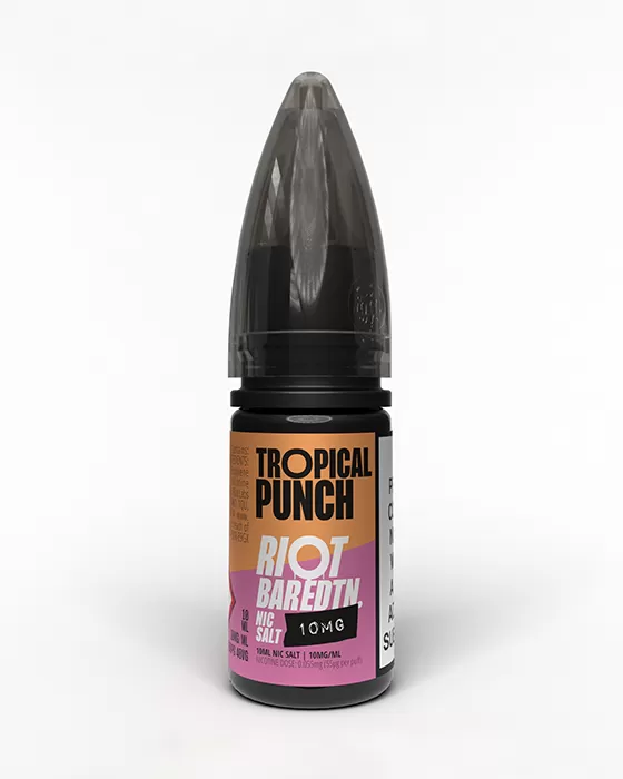 Tropical Punch Nic Salt E-Liquid - Riot Bar Edition - 10mg - PG 60% - Image 3