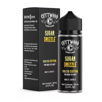 Cuttwood Sugar Drizzle 100ml Vape Juice - Add Nic Shot#0 Nic Shots>1 x 18mg Nic Shot>2 x 18mg Nic Shots
