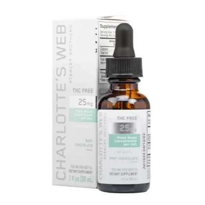 Charlotte’s Web – THC Free Tincture 25mg – Mint Chocolate