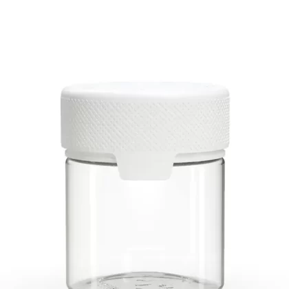 CHUBBY GORILLA | Child Resistant Clear Plastic Aviator Container w/ White Cap | 90mL – 3oz – 400 Count