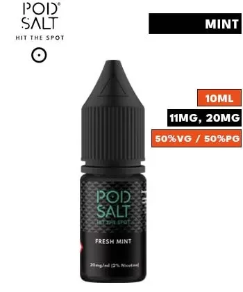 Fresh Mint Nic Salt E Liquid by Pod Salt Core