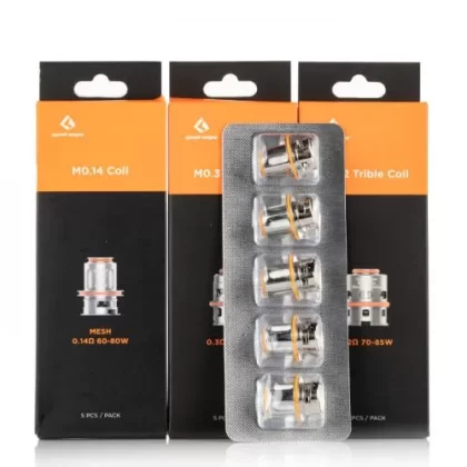 Geekvape M Series Coils - 5 Pack; 0.14 Ohm Mesh, 0.15 Ohm Quad Mesh