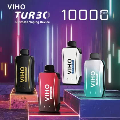 VIHO Turbo 10K Disposable Device – 10,000 Puffs - Sour Raspberry Bubblegum