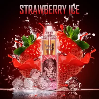 FUMOT Strawberry ice Randm Tornado 7000 Puff Bar R and M geschmack
