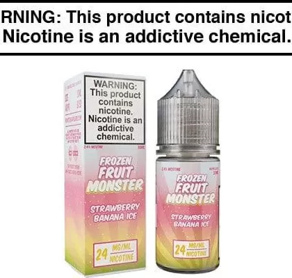 STRAWBERRY BANANA ICE BY FROZEN FRUIT MONSTER SALT NIC 30ML - Vapejuice