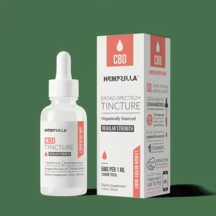 CBD Lemon Berry Mint Tincture 150-1200mg