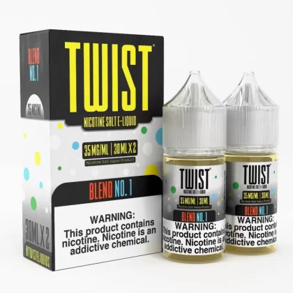 Twist e-Liquids Salt Blend No. 1 eJuice - 60mL (2x30mL); Vape Product, Vape Product