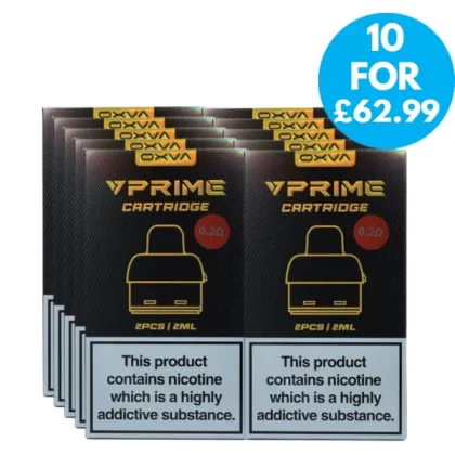 Box Of 10 – Oxva Vprime Replacement Pods 2ml Multipack - OXVA / 2ml