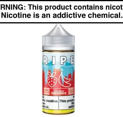 STRAW NANNERS ICE BY VAPE 100 RIPE 100ML - Vapejuice
