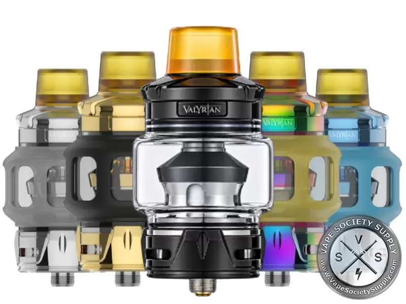 Uwell VALYRIAN IV Tank - Glossy Black, Neon Rainbow (12DE38)