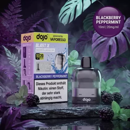 Vaporesso Dojo Blast X Pod Nachfüllbehälter 10ml – Blackberry Peppermint – 20mg