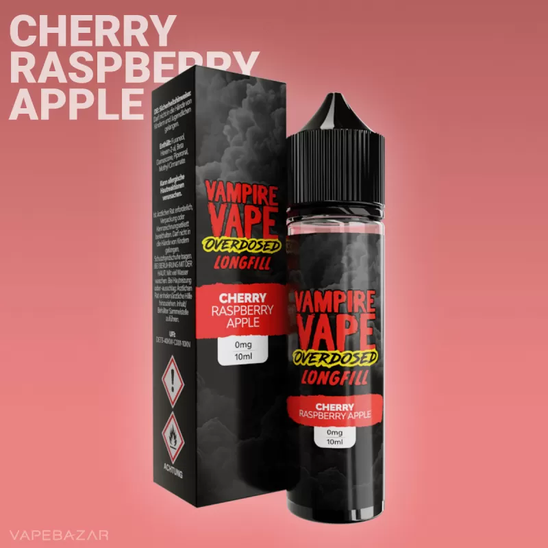 Vampire Vape Overdosed Longfill – Cherry Raspberry Apple 10ml - Apfel / Himbeere / Kirsche - Image 2
