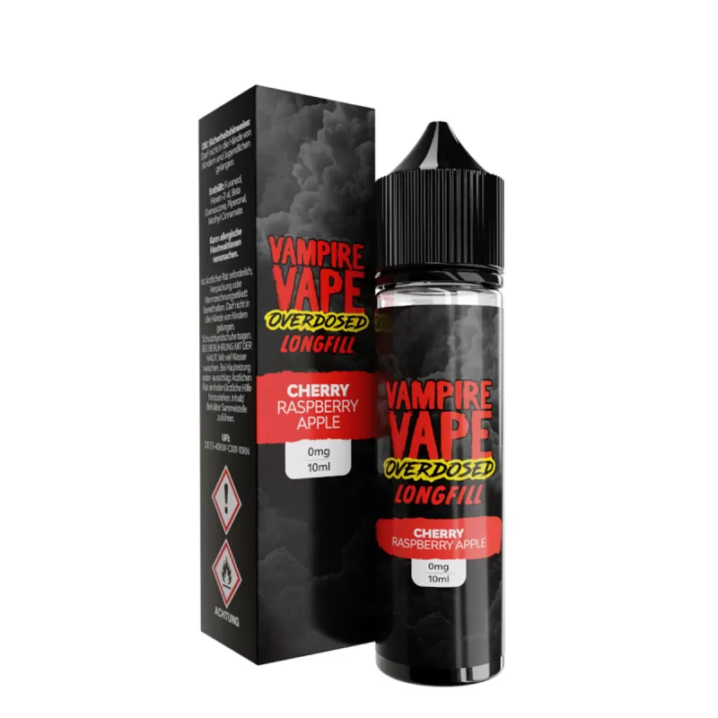 Vampire Vape Overdosed Longfill – Cherry Raspberry Apple 10ml - Apfel / Himbeere / Kirsche - Image 3