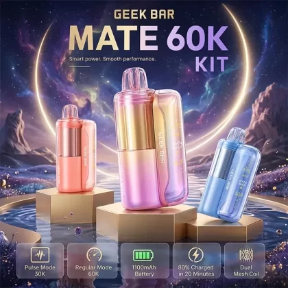 Geek Bar MATE 60K KIT - Strawberry Banana - Skullvaping