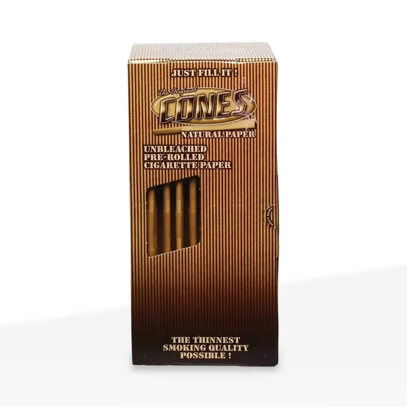 The Original Cones | King Reefer Size Pre-Rolled Cones | 109mm – Brown – 500 Count