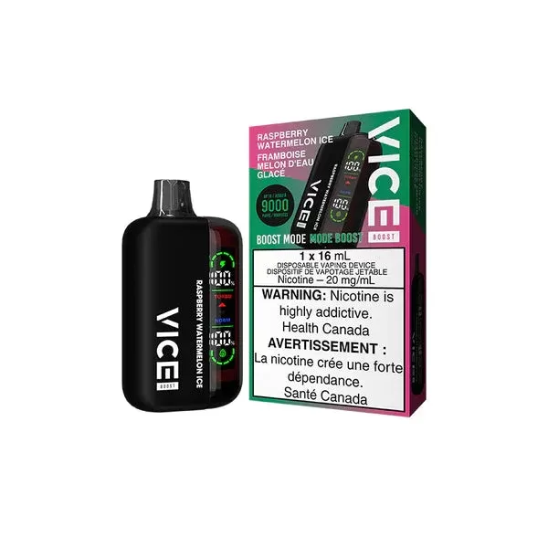 Vice Boost Disposable Vape – 9000 Puffs – Raspberry Watermelon Ice